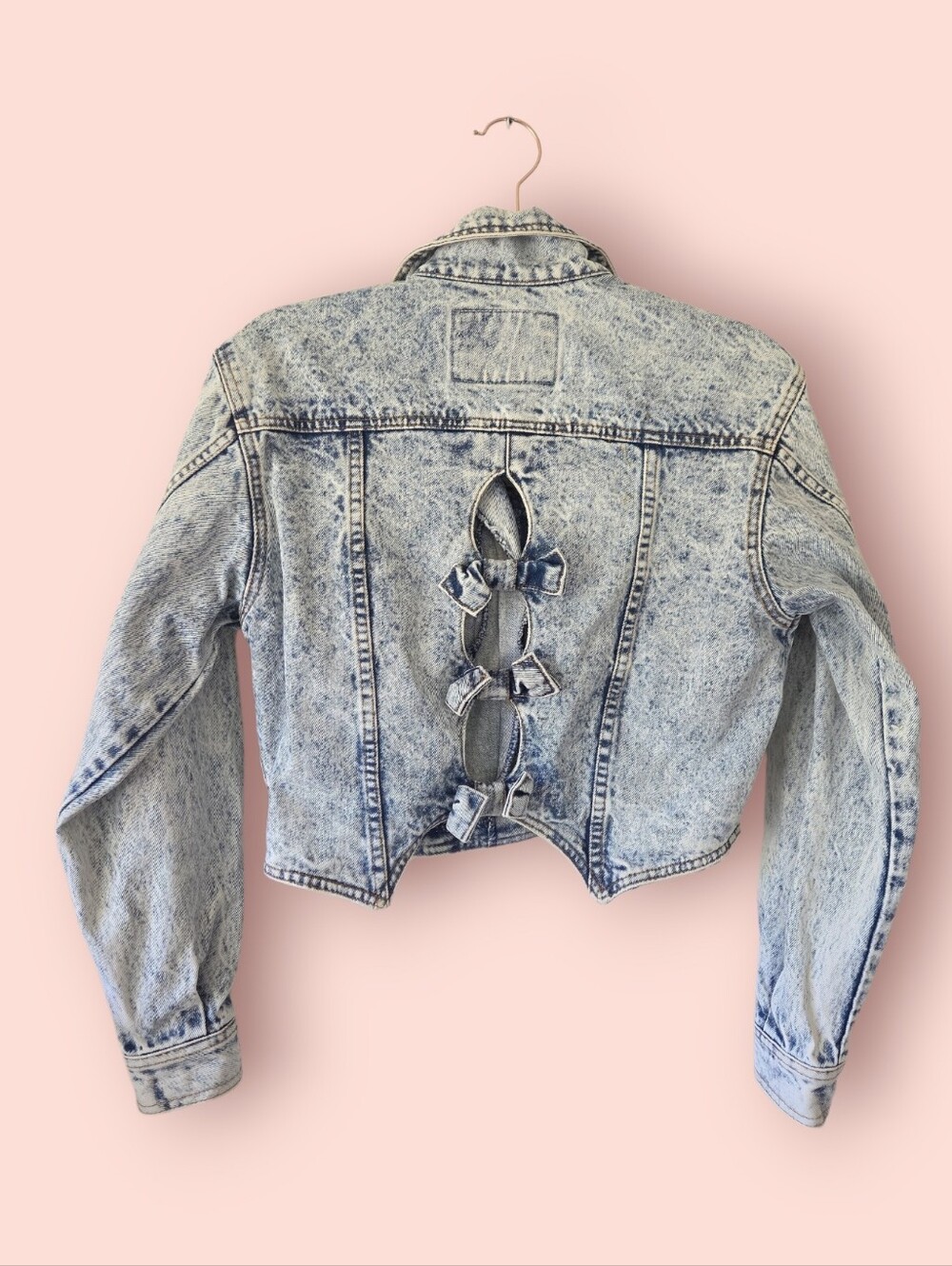 Vintage 80s Jordache Acid Wash Denim Jacket